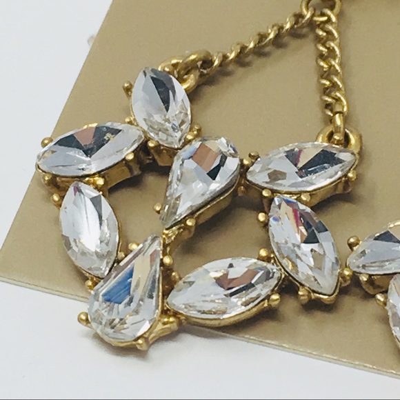 J. Crew Factory Faux Diamond Dangle Earrings - Picture 3 of 8